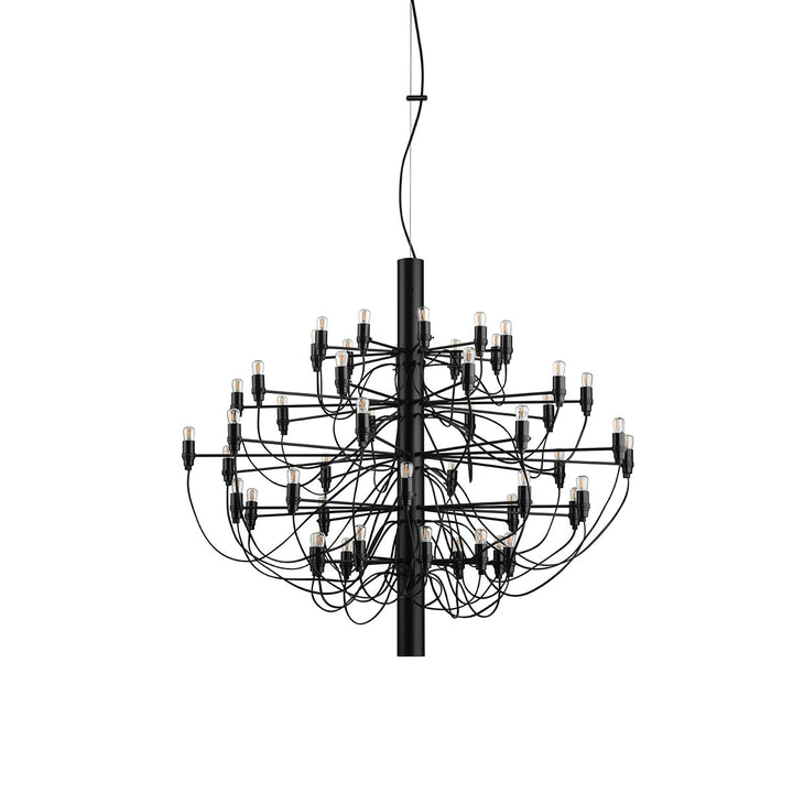 Flos 2097 Industrial Chandelier - Flos - Chandeliers - 50 Bulb - Matte Black - Not UL Certified - HORNE