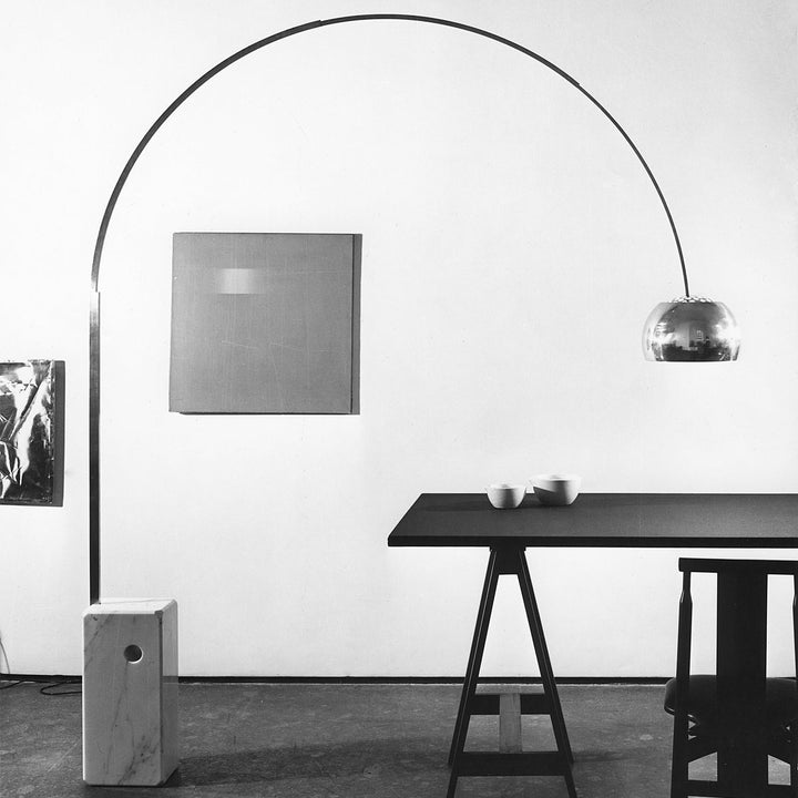 Horne Flos Arco Modern Arc Overarching Floor Lamp