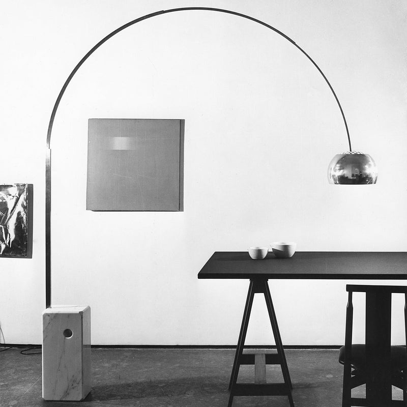 Horne Flos Arco Modern Arc Overarching Floor Lamp