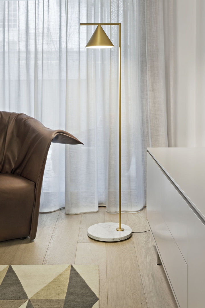 Flos Captain Flint Floor Lamp - Flos - Floor Lamp - Brass - HORNE
