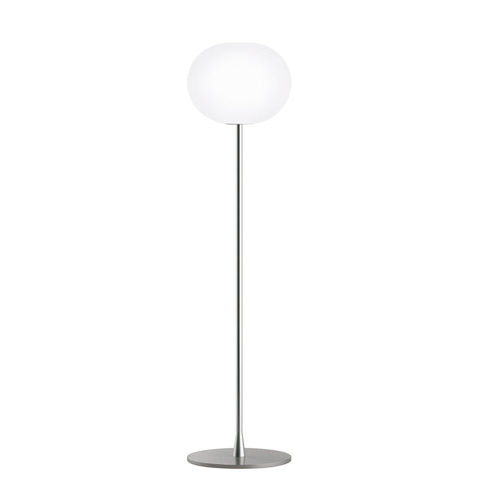Flos Glo - Ball Dimmable Floor Lamp - Small/F1 - Flos - Floor Lamps - Silver - F1: 53.14" - HORNE