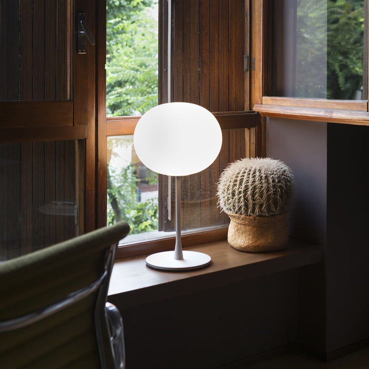 Flos Glo - Ball Modern Dimmable Table Lamp - Flos - Table + Task - Matte Black - T1 - 13" D - HORNE