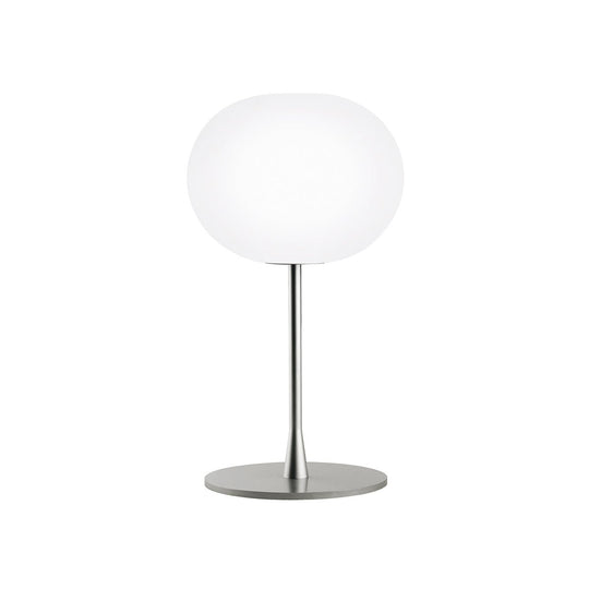 Flos Glo - Ball Modern Dimmable Table Lamp - Flos - Table + Task - Silver - T1 - 13" D - HORNE