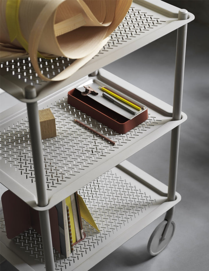Flow Trolley - 3 Layer - Muuto - Trolleys + Carts - Grey - HORNE