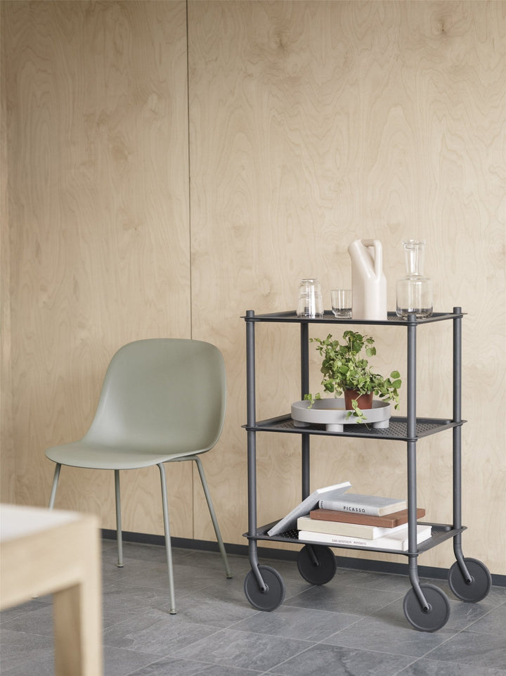 Flow Trolley - 3 Layer - Muuto - Trolleys + Carts - Grey - HORNE