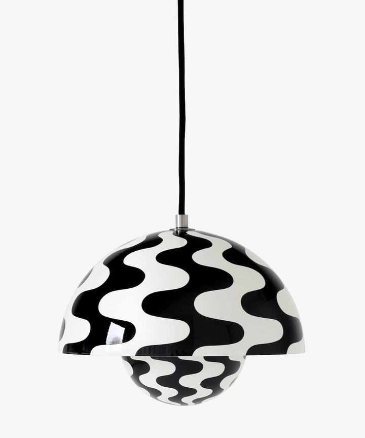 Flowerpot VP1 Pendant - &Tradition - Pendants - Pattern Black/White - HORNE