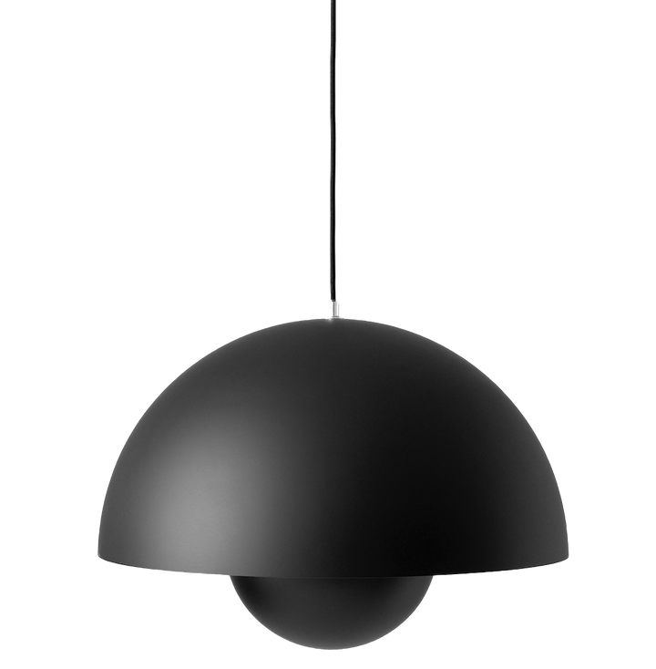 Flowerpot VP2 Pendant - &Tradition - Pendants - Matte Black - Not UL Listed - HORNE