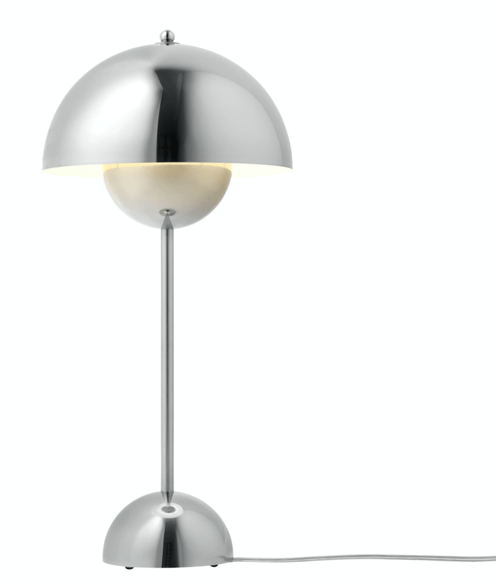 Flowerpot VP3 Table Lamp - &Tradition - Table + Task - Chrome - HORNE