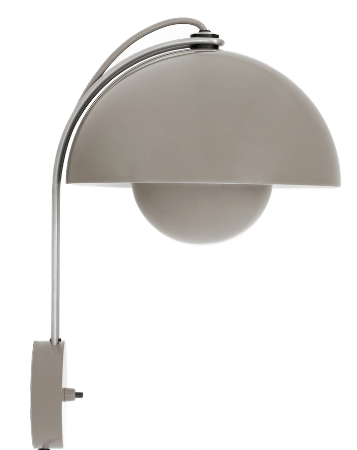 Flowerpot VP8 Wall Lamp - &Tradition - Wall Sconces - Grey Beige - HORNE