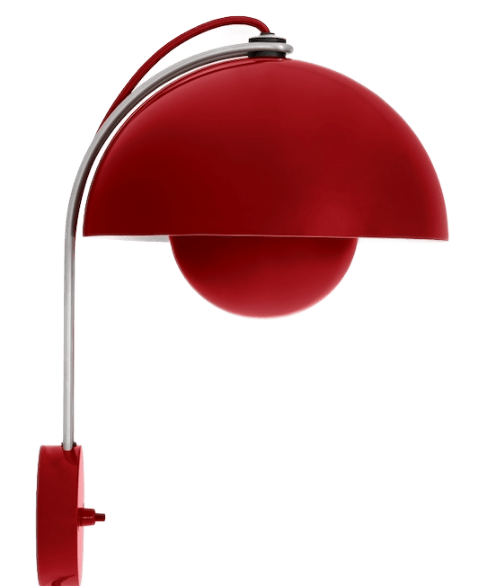 Flowerpot VP8 Wall Lamp - &Tradition - Wall Sconces - Vermilion Red - HORNE