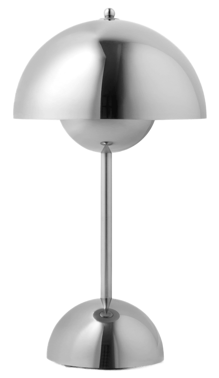 Flowerpot VP9 Table Lamp - &Tradition - Table + Task - Chrome - Plated - HORNE