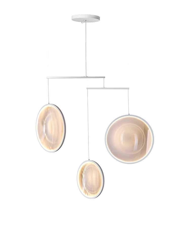 Focus Chandelier - DCW Editions - Chandeliers - 3 Discs - White - HORNE