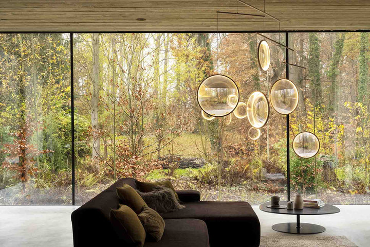 Focus Chandelier - DCW Editions - Chandeliers - 5 Discs - White - HORNE