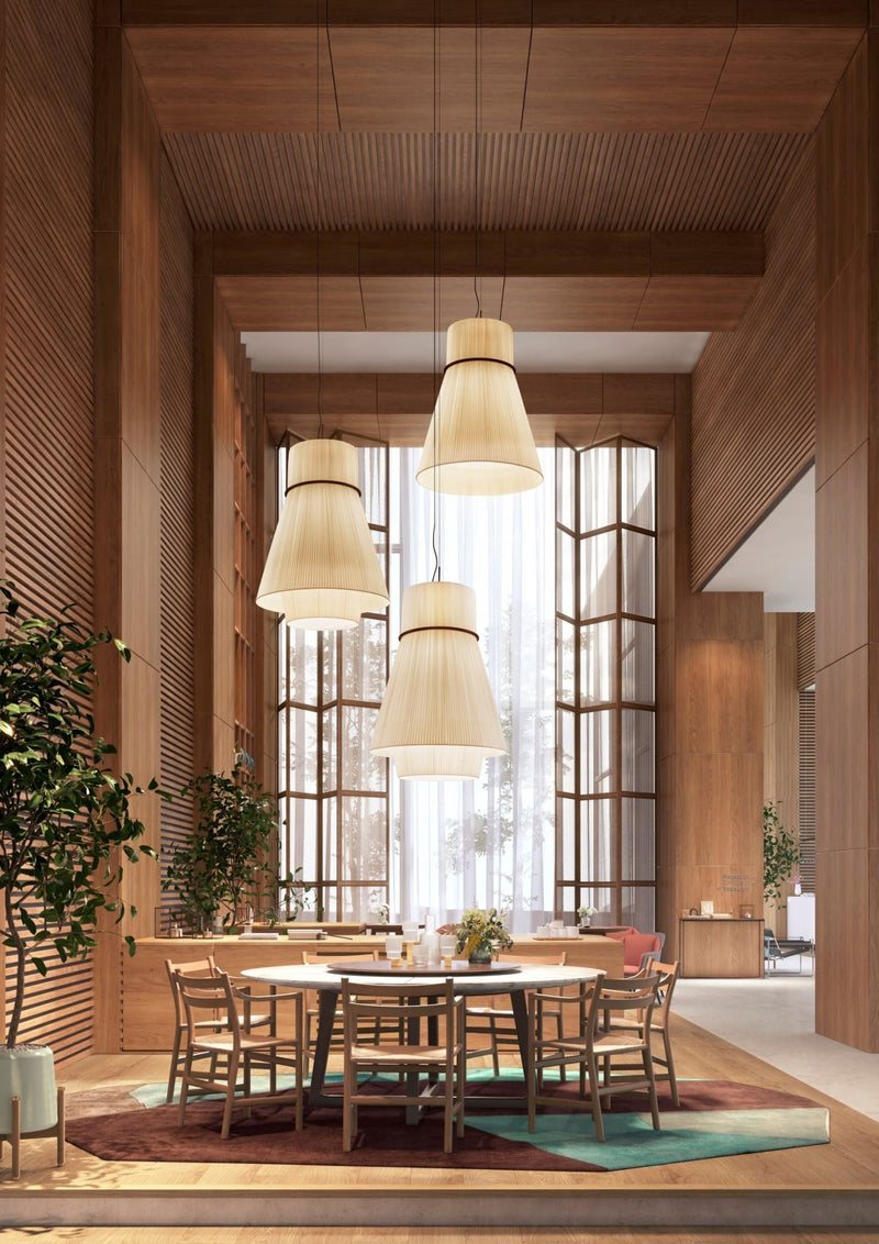 Folie S/70 Pendant Light - Bover - Pendants - Black Frame/ Cream Shade - HORNE