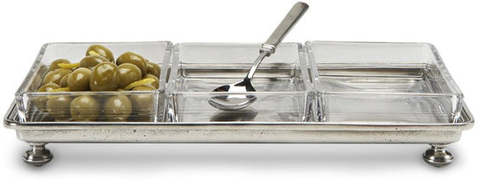Footed Crudite Tray