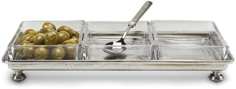 Footed Crudite Tray