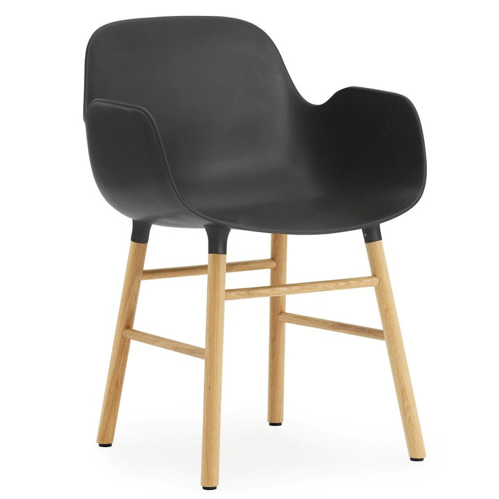 Form Armchair - Normann Copenhagen - Chairs - Black - Oak - HORNE
