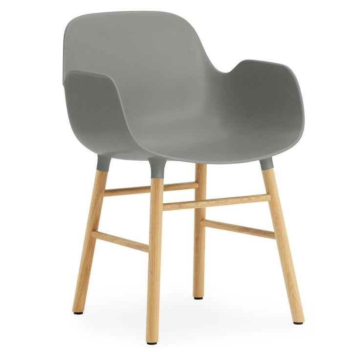 Form Armchair - Normann Copenhagen - Chairs - Gray - Oak - HORNE