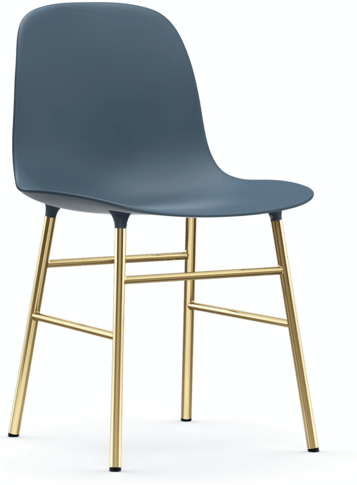 Form Chair - Brass - Normann Copenhagen - Chairs - Blue - HORNE