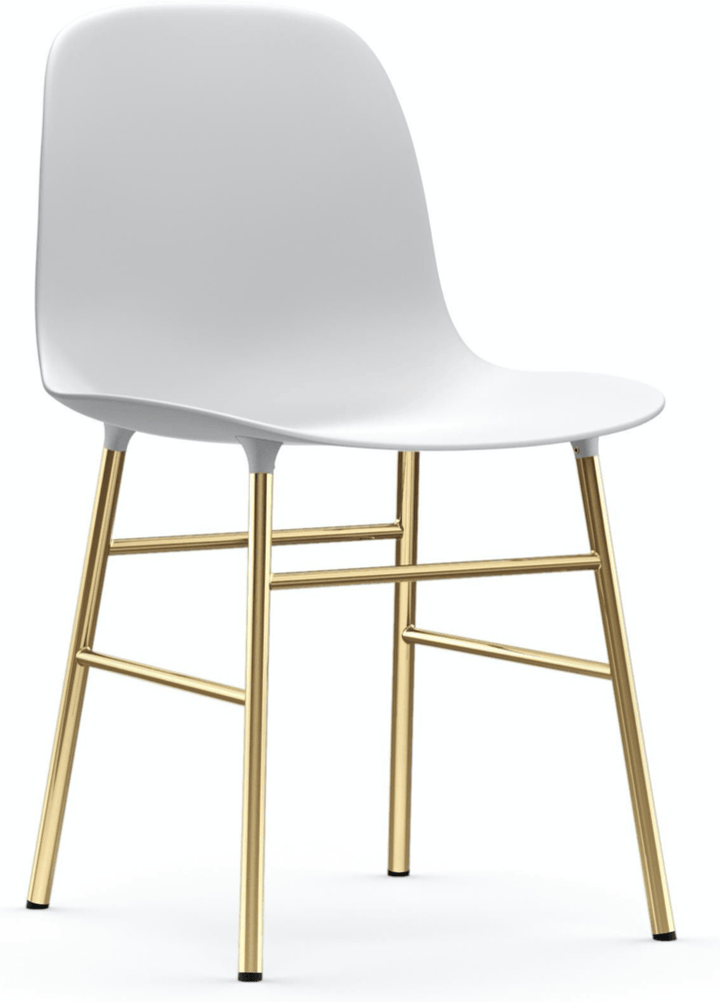 Form Chair - Brass - Normann Copenhagen - Chairs - White - HORNE