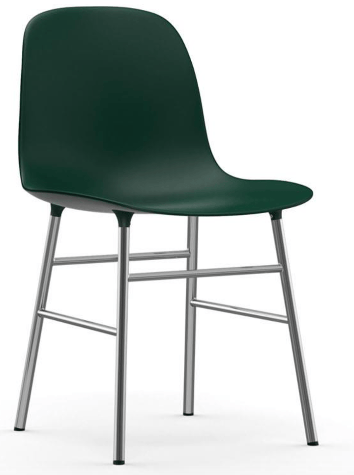 Form Chair - Chrome - Normann Copenhagen - Chairs - Green - HORNE