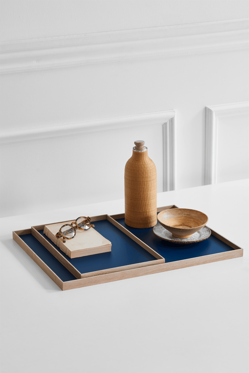 Frame Oak Tray - Gejst - Storage + Organization - Grey - Small - HORNE