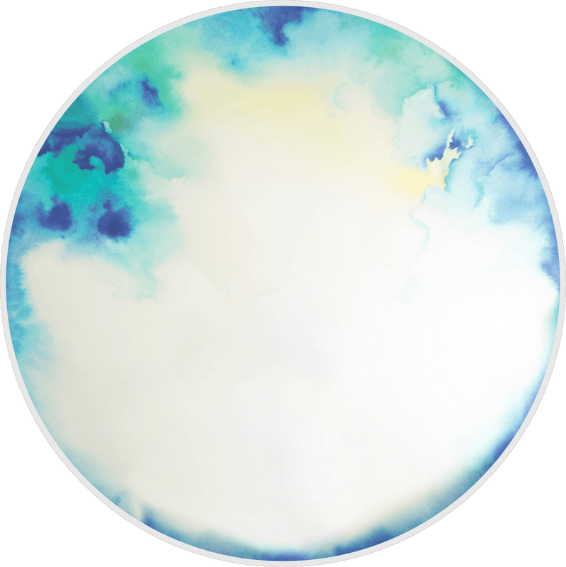 Francis Wall Mirror - Extra Large - Petite Friture - Mirrors - Blue - Violet Watercolor - HORNE