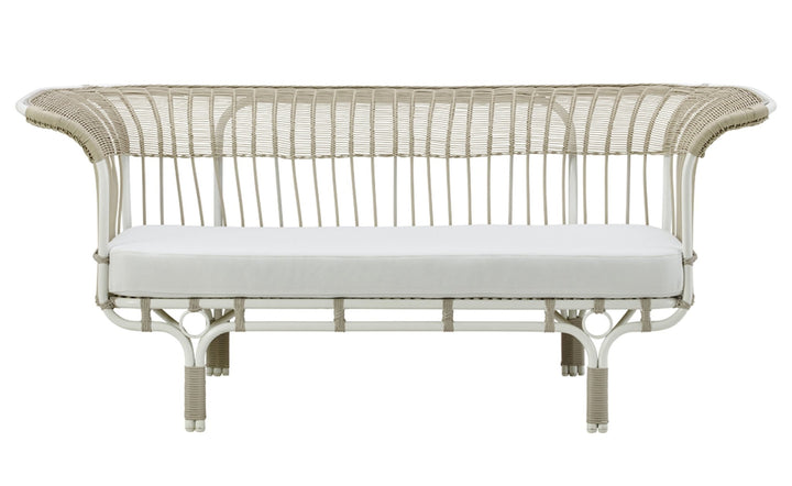 Franco Albini Belladonna Sofa - Exterior - Sika Design - Outdoor Furniture - Natural - Tempotest White Canvas - HORNE
