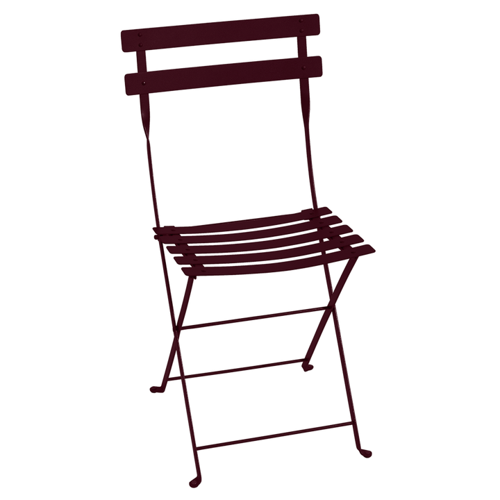 French Bistro Folding Chair - Set of 2 - Fermob - Outdoor Furniture - Black Cherry - HORNE