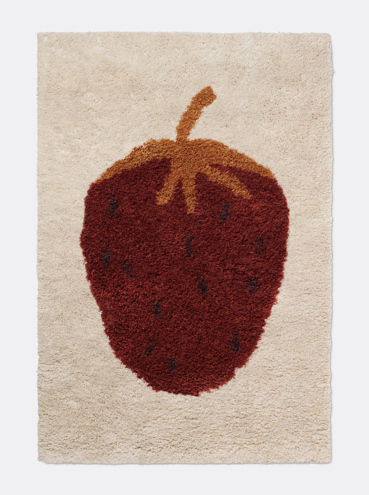 Fruiticana Tufted Rug - Ferm Living Rugs - Large - Strawberry - HORNE
