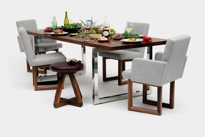 GAX 36 Dining Table - Artless - Tables + Desks - 72"W - Stainless Steel - HORNE