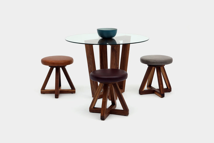 GAX XW Table - Artless - Tables + Desks - Walnut - 36"Dia. - HORNE
