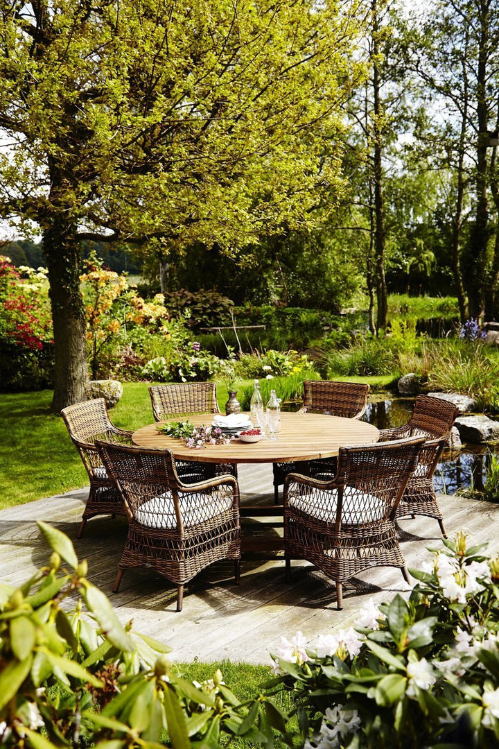 George Teak Round Table - Sika Design - Outdoor Furniture - Large - 63" - HORNE