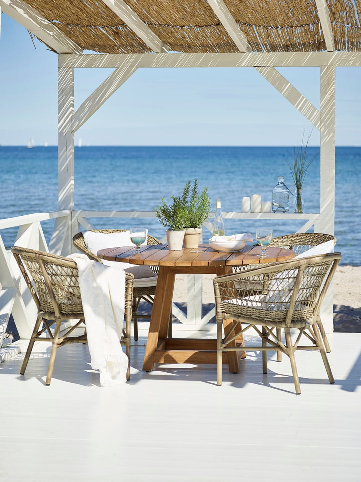 George Teak Round Table - Sika Design - Outdoor Furniture - Large - 63" - HORNE