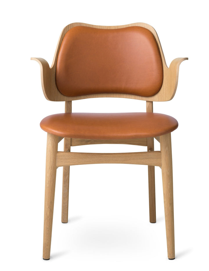 Gesture Dining Chair - Upholstered Back and Seat - Warm Nordic - Chairs - Silk 0250/ White Oiled Oak - HORNE