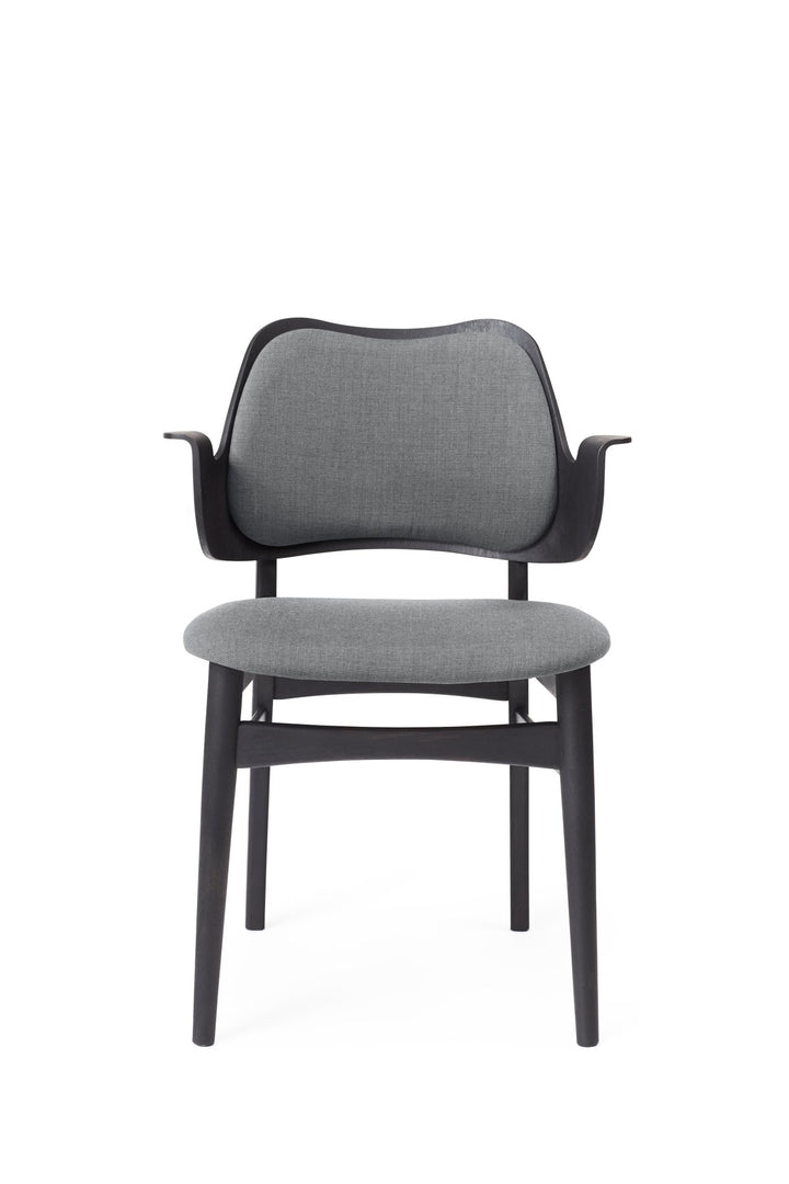 Gesture Dining Chair - Upholstered Back and Seat - Warm Nordic - Chairs - Canvas 134/ Black Oak - HORNE