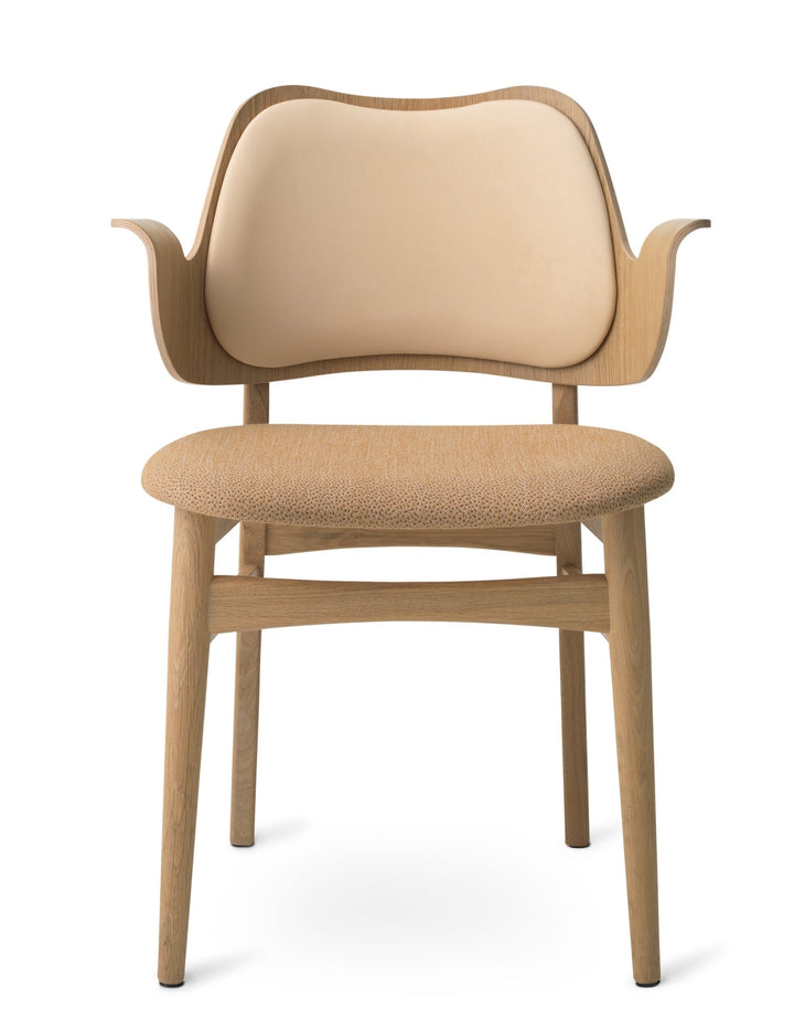 Gesture Dining Chair - Upholstered Back and Seat - Warm Nordic - Chairs - Sprinkles 254/ Oak - HORNE