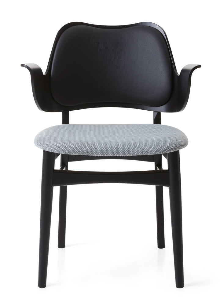 Gesture Dining Chair - Upholstered Back and Seat - Warm Nordic - Chairs - Merit 016/ Black Oak - HORNE
