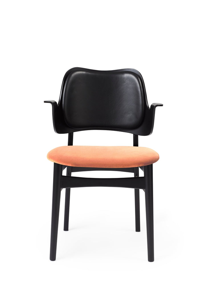 Gesture Dining Chair - Upholstered Back and Seat - Warm Nordic - Chairs - Ritz 8008/ Black Oak - HORNE