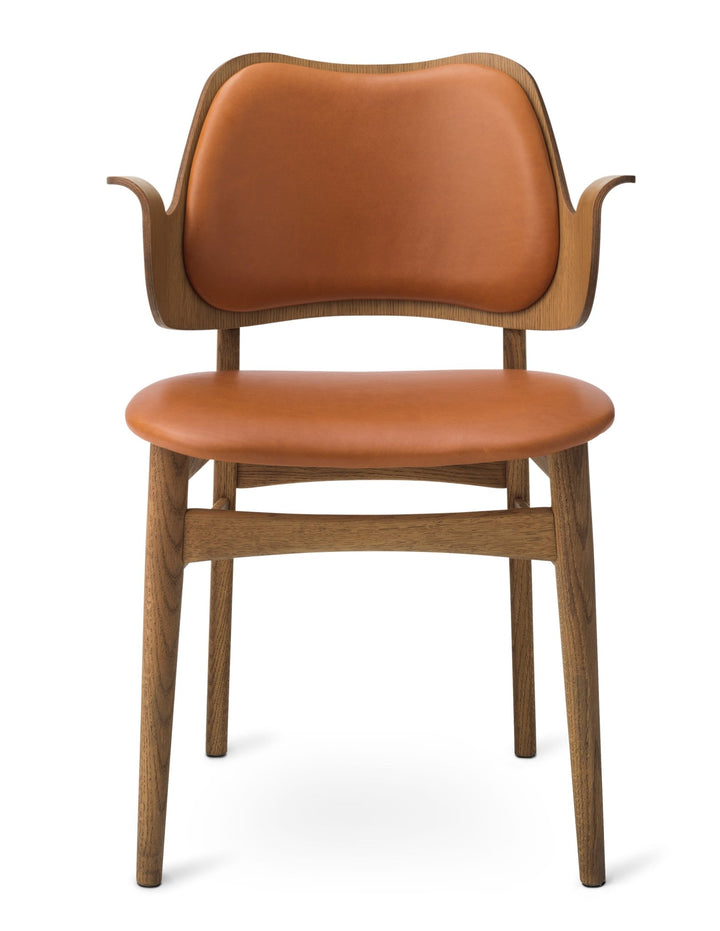 Gesture Dining Chair - Upholstered Back and Seat - Warm Nordic - Chairs - Silk 0250/ Teak Oak - HORNE