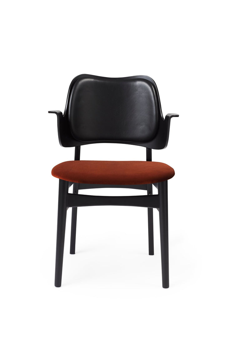 Gesture Dining Chair - Upholstered Back and Seat - Warm Nordic - Chairs - Ritz 3701/ Black Oak - HORNE