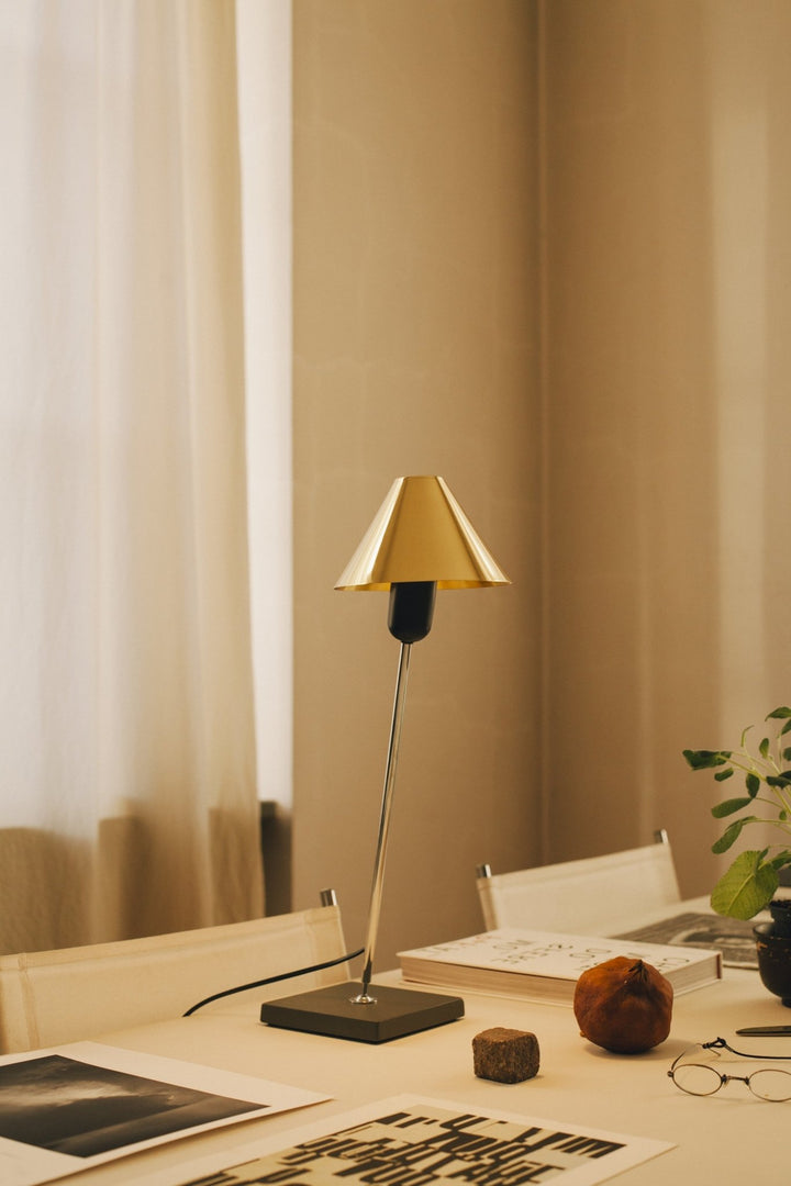 Gira Table Lamp - Santa & Cole - Table + Task - Natural Aluminium - HORNE