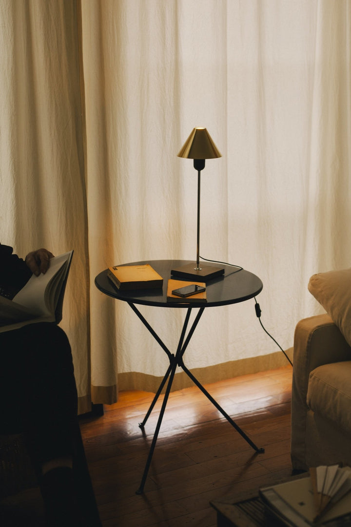 Gira Table Lamp - Santa & Cole - Table + Task - Natural Aluminium - HORNE