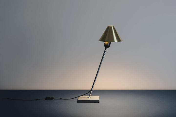 Gira Table Lamp - Santa & Cole - Table + Task - Natural Aluminium - HORNE