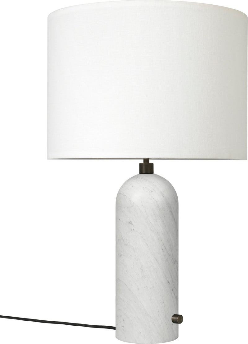 Gravity Table Lamp - Large - Gubi - Floor Lamps - Black Marble - Canvas - HORNE