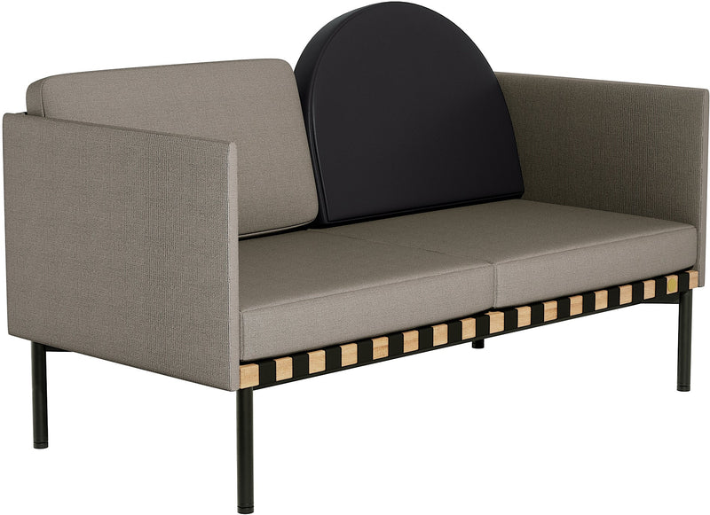 Grid 2 - Seater Sofa - Petite Friture - Sofas - Grey - Black - HORNE