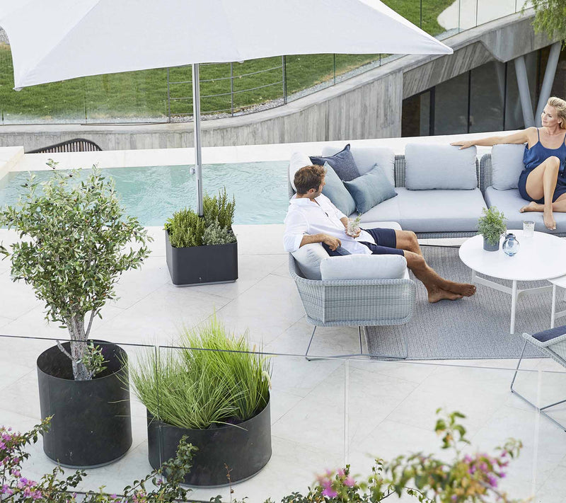 Grow Parasol Base With Wheels - Cane Line - Planters - HORNE