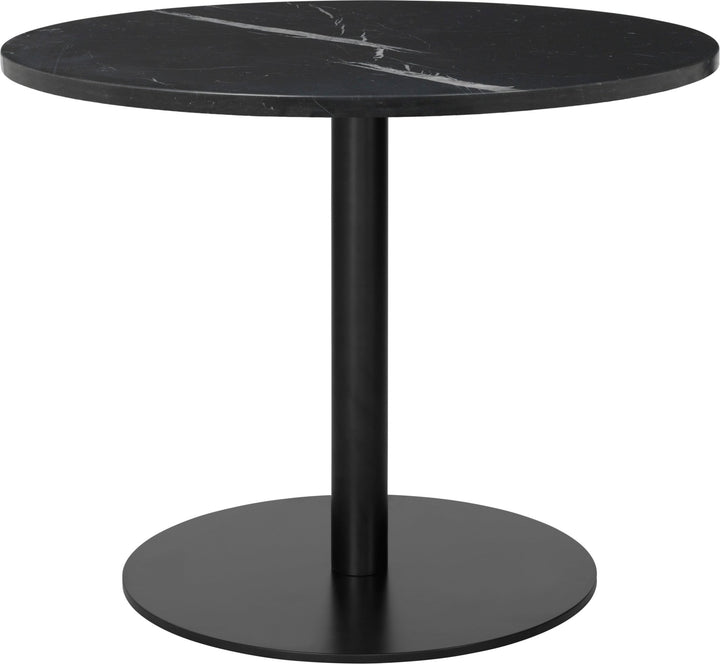 Gubi 1.0 Round Lounge Table - Ø80 - Gubi - Tables + Desks - Black - Black Marquina - HORNE
