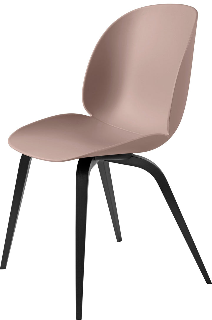 Beetle Dining Chair - Black Stained Beech Base - Gubi - Chairs - Sweet Pink - HORNE