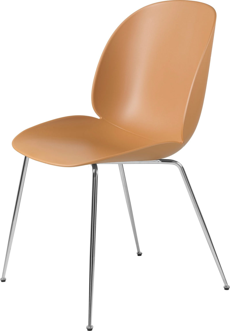 Beetle Dining Chair - Chrome Base - Gubi - Chairs - Alabaster White - HORNE